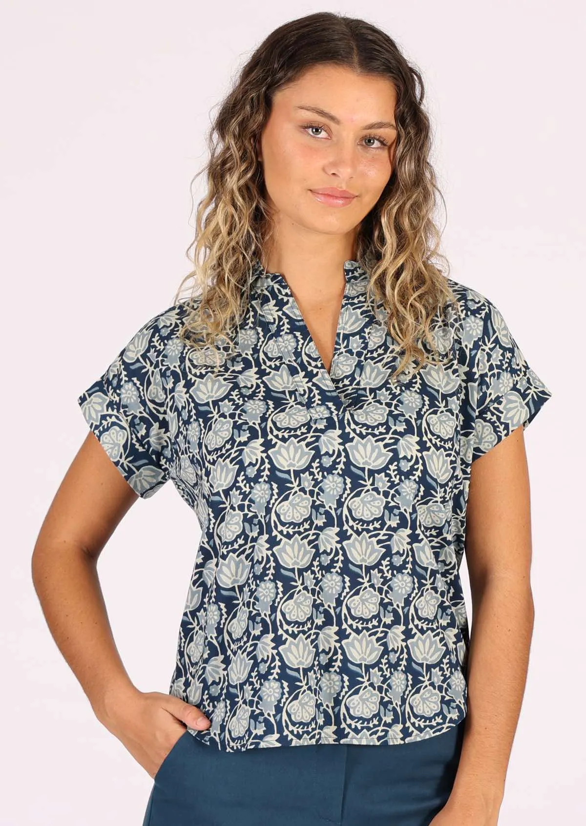 Aria Top Indigo