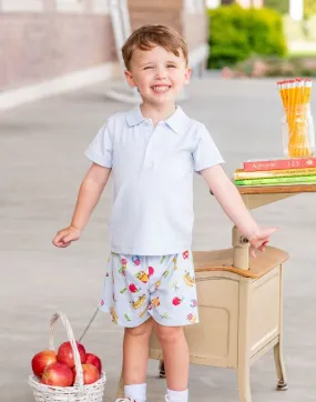 Back To school boy polo short set Pima Cotton