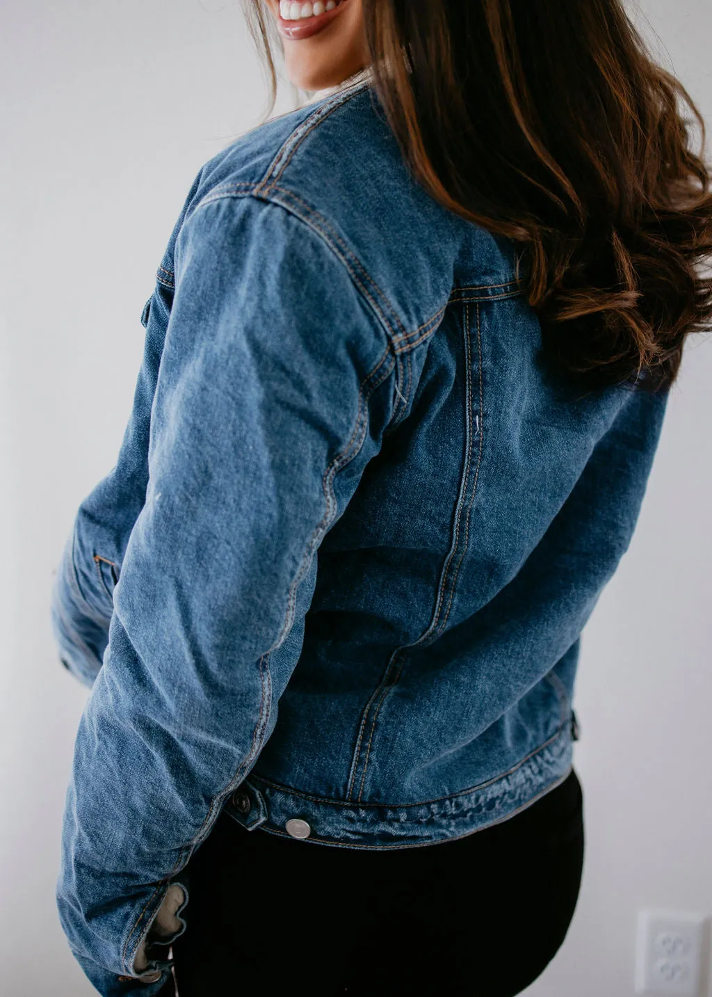 Blake Sherpa Trucker Denim Jacket