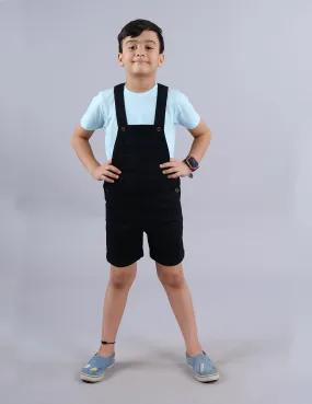 Boys Denim Dungaree Shorts