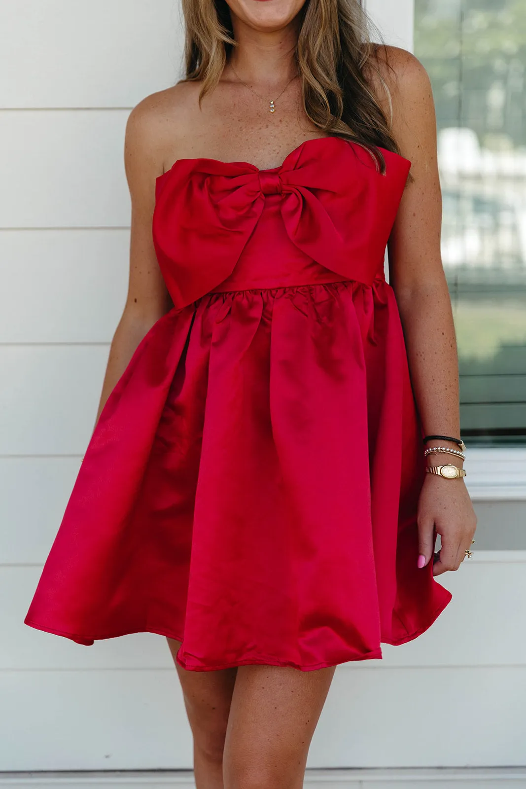 Eliza Mini Dress - Red