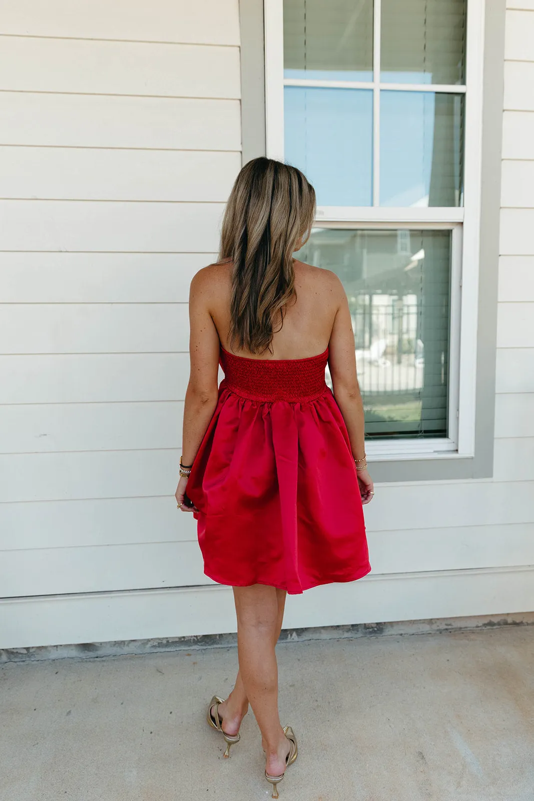 Eliza Mini Dress - Red