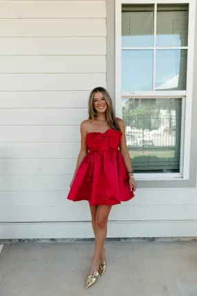 Eliza Mini Dress - Red