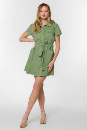 Fonda Tea Leaf Green Dress