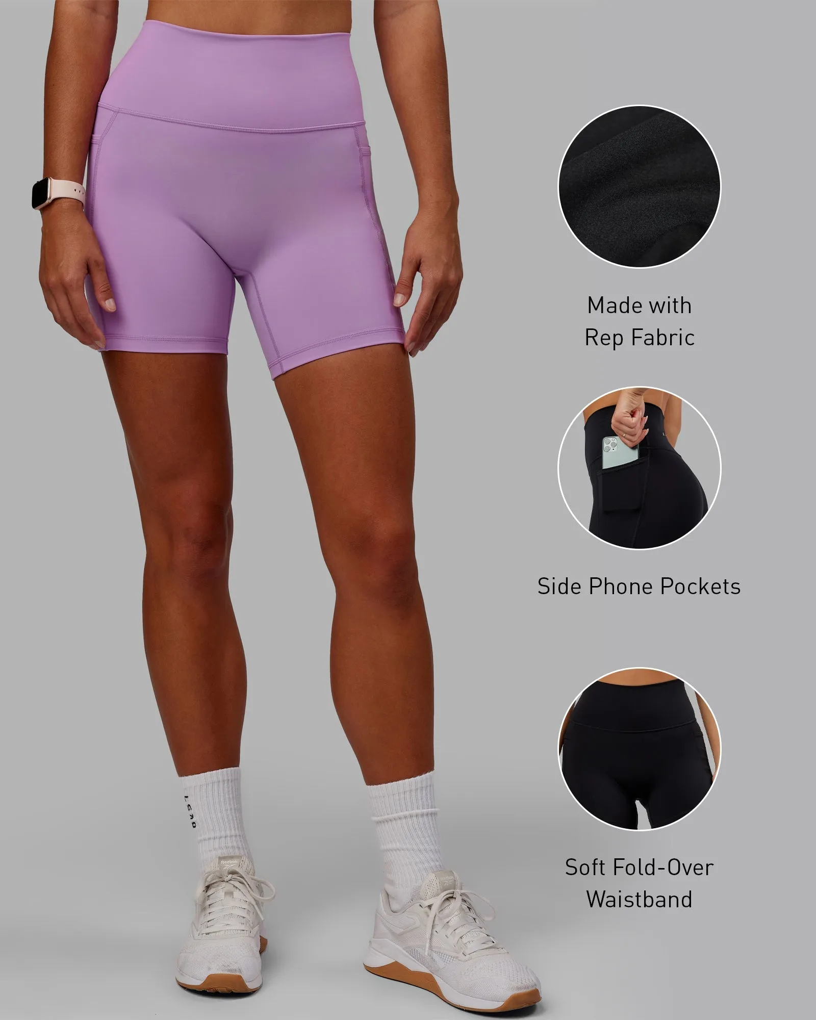 Fusion Mid-Length Shorts - Light Violet