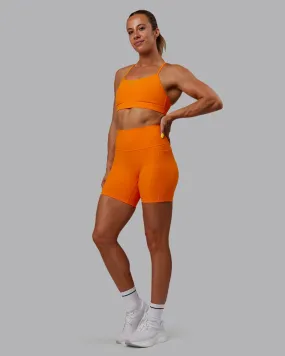 Fusion Mid-Length Shorts - Vibrant Orange