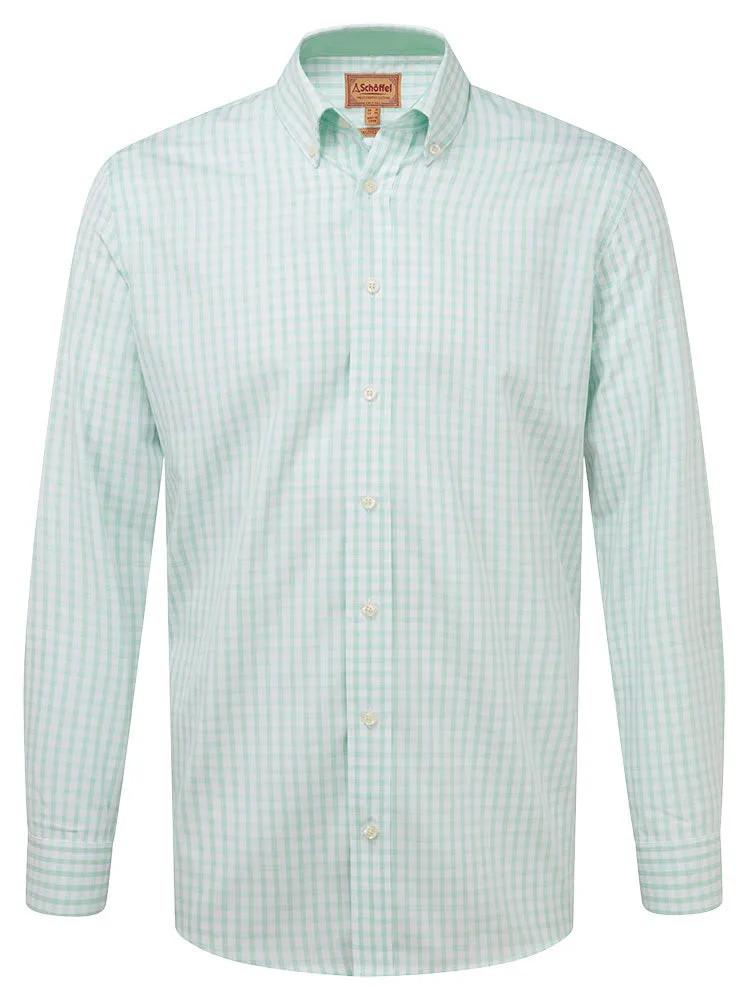 Harlyn Tailored Shirt - Pale Mint Check