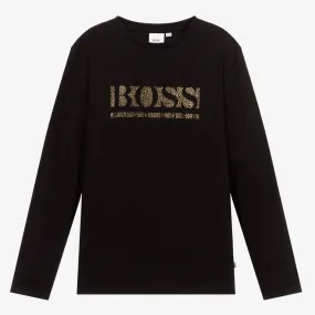 Hugo Boss Kids LS Tee Gold Collection Black J25L70-09B