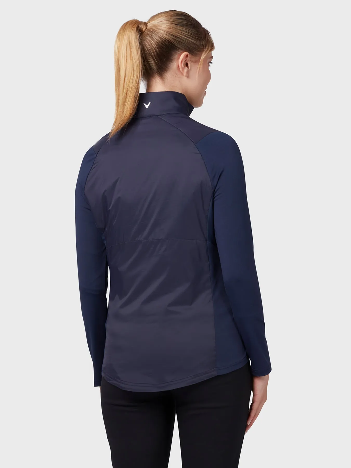 Insulated Aquapel 1/4 Zip Women's Sweater In Peacoat