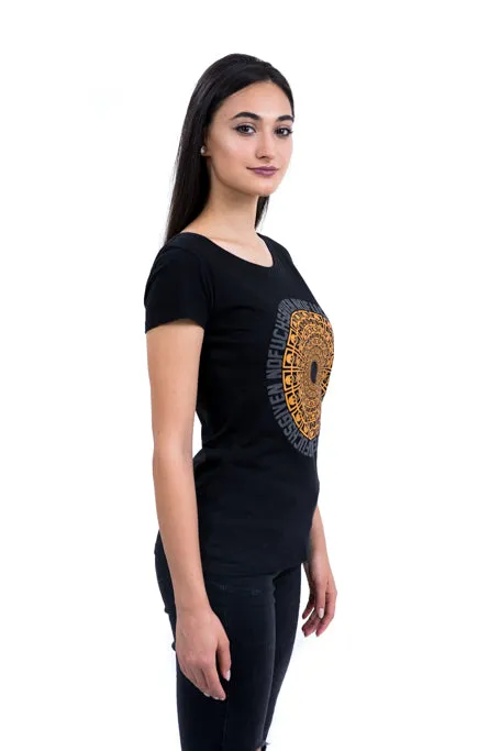 Ladies Black Sundial Tee