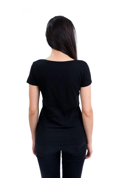 Ladies Black Sundial Tee