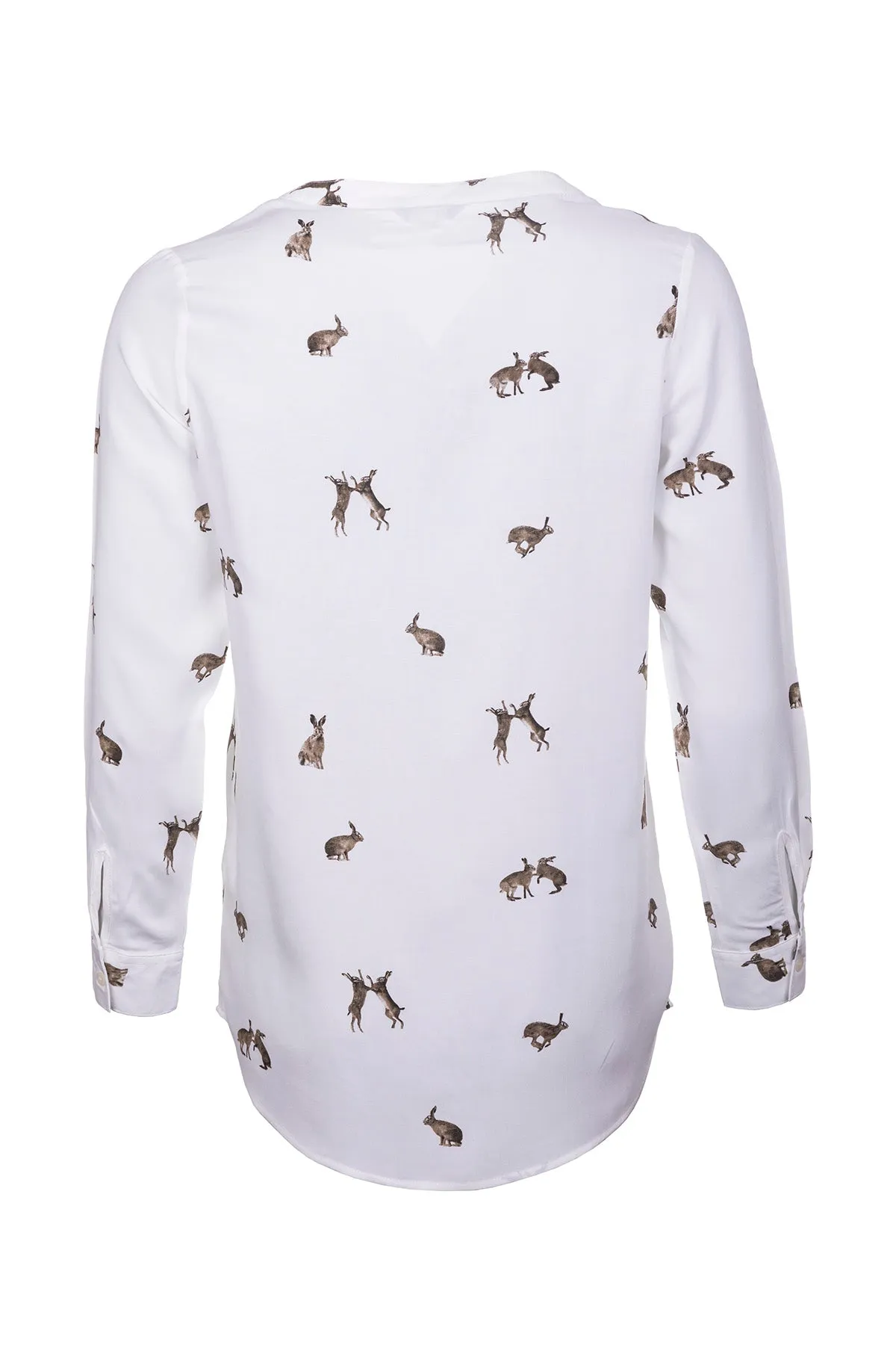 Ladies Long Sleeved Printed Blouse