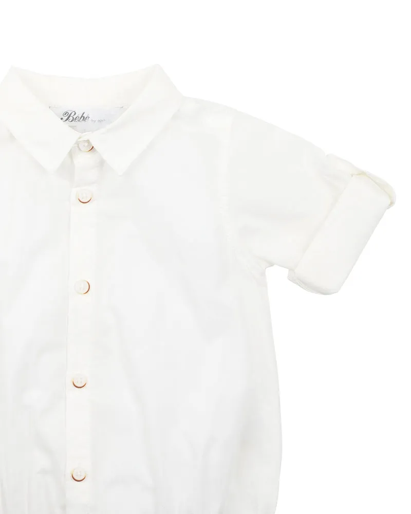 LIAM IVORY SHIRT BODYSUIT