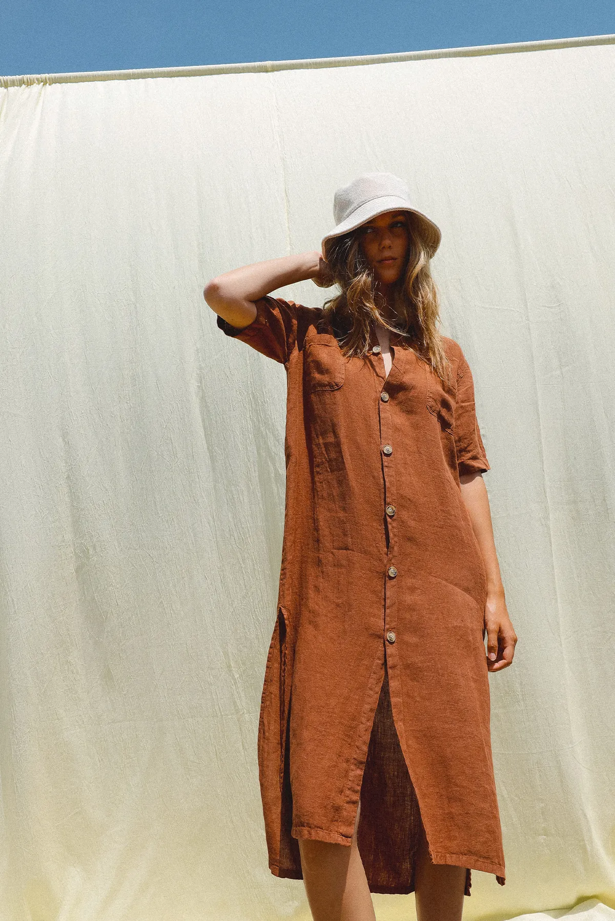 LINEN DRESS