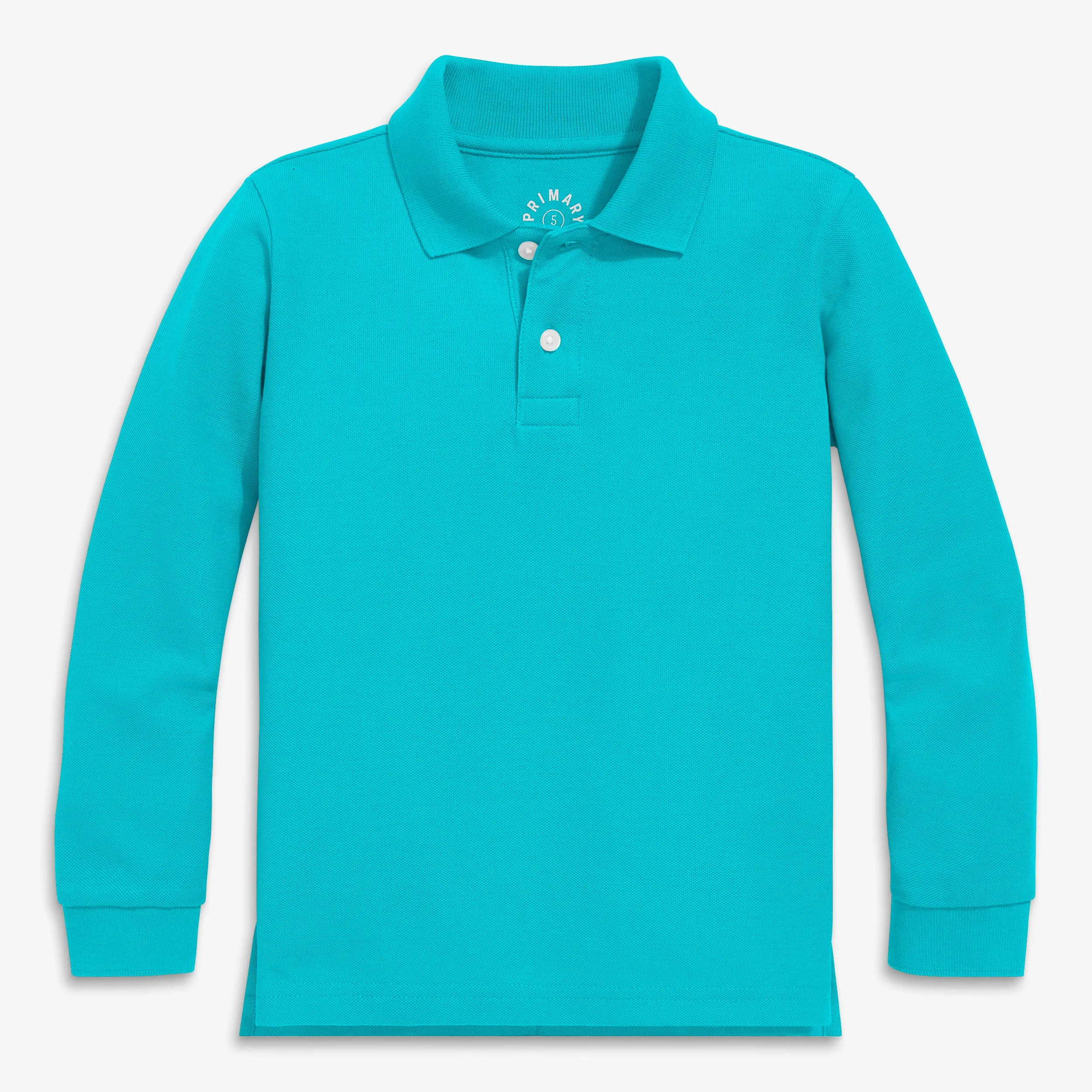 Long sleeve pique polo