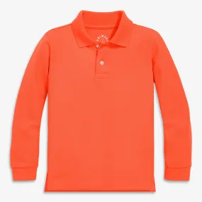 Long sleeve pique polo