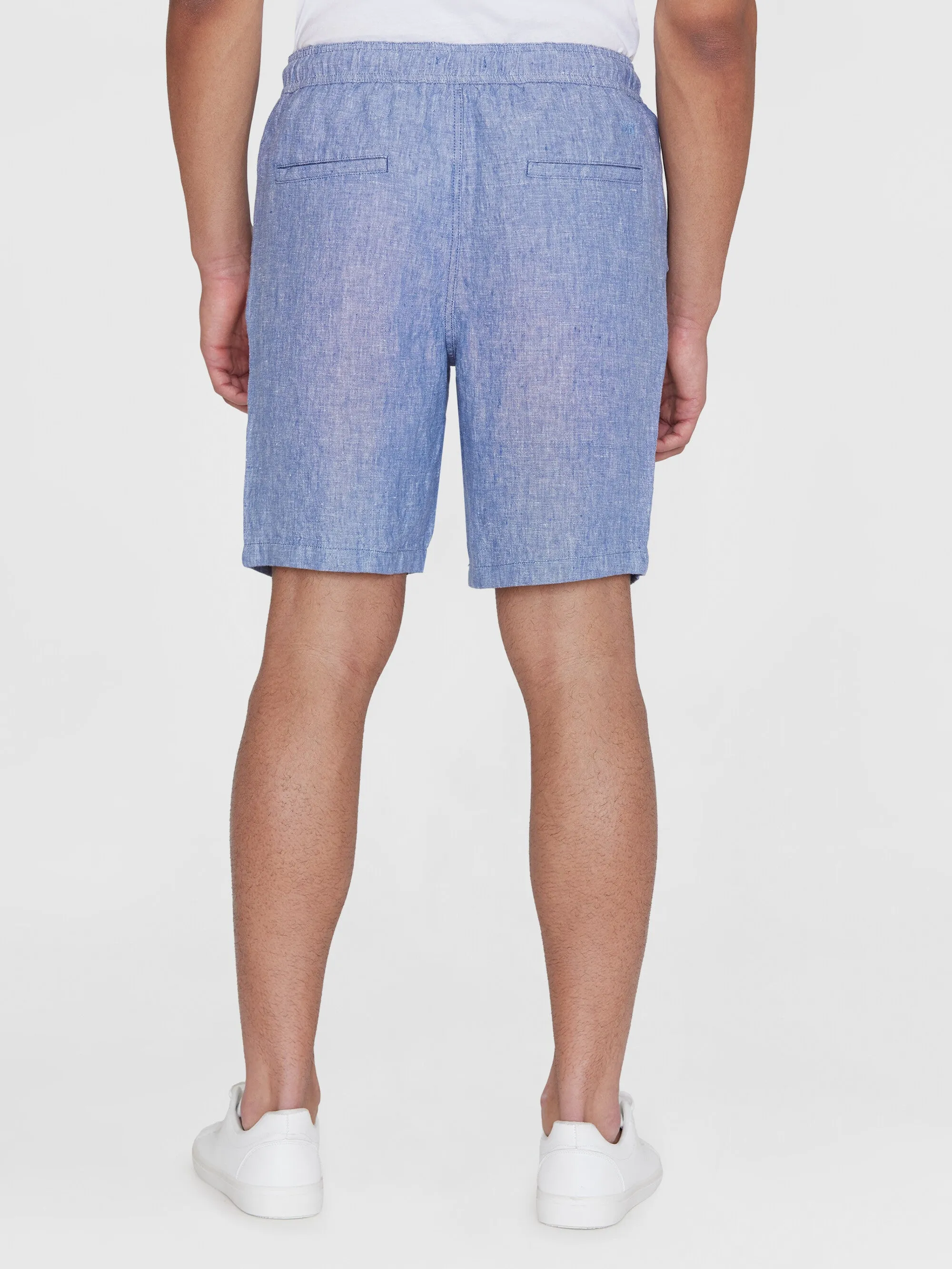 Loose Linen shorts - Moonlight Blue