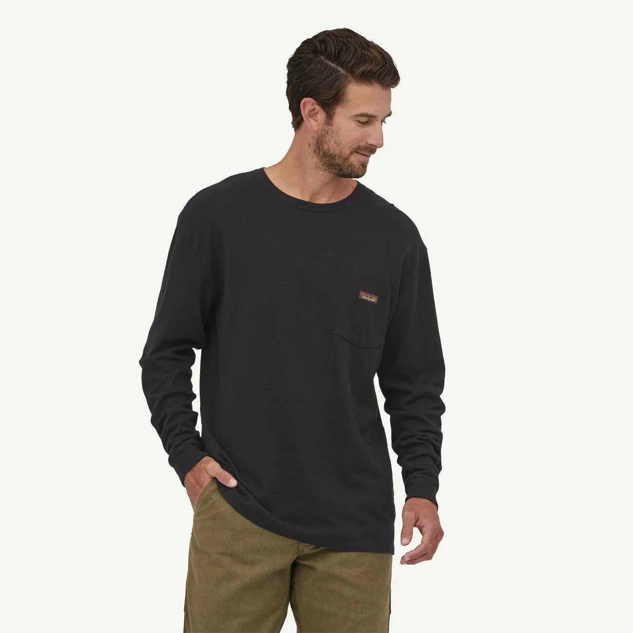 Men's Long-Sleeved Work Pocket T-Shirt