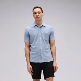 Men's Short Sleeve Merino Button-Up