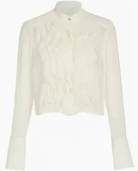 Patti Ruffle button down