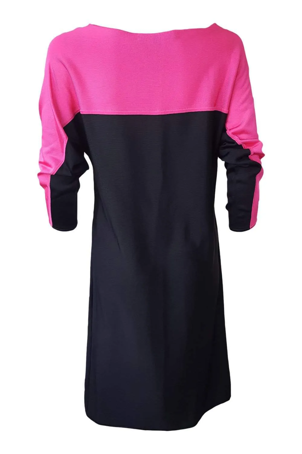 RALPH LAUREN Black and Pink Colour Block T-Shirt Dress (M)