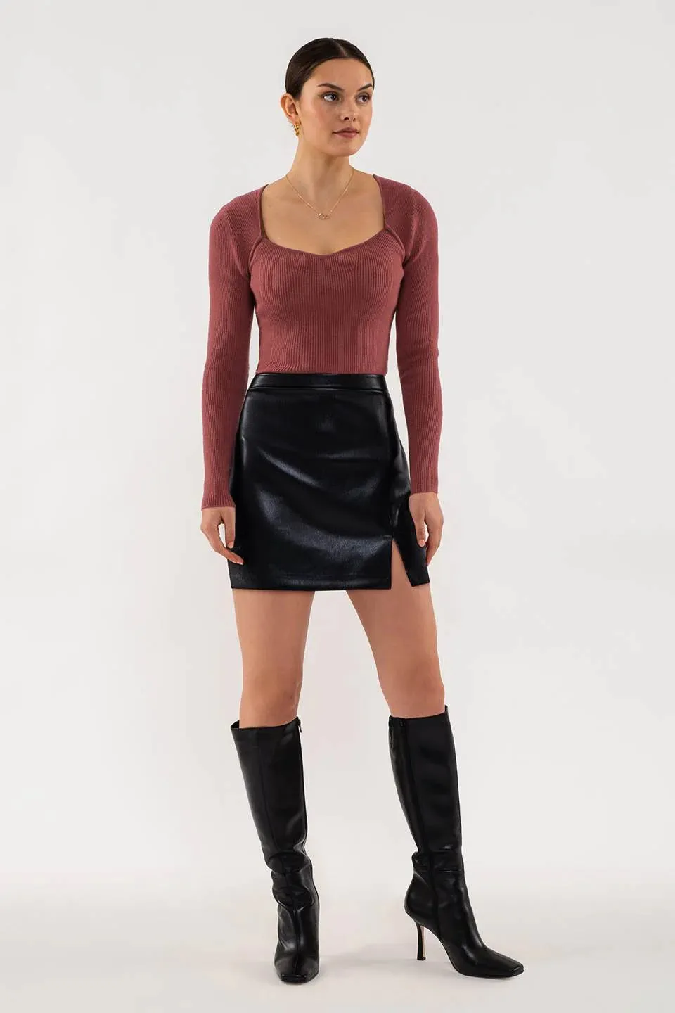 Ribbed Knit Top