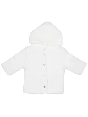 White Knitted Baby Jacket