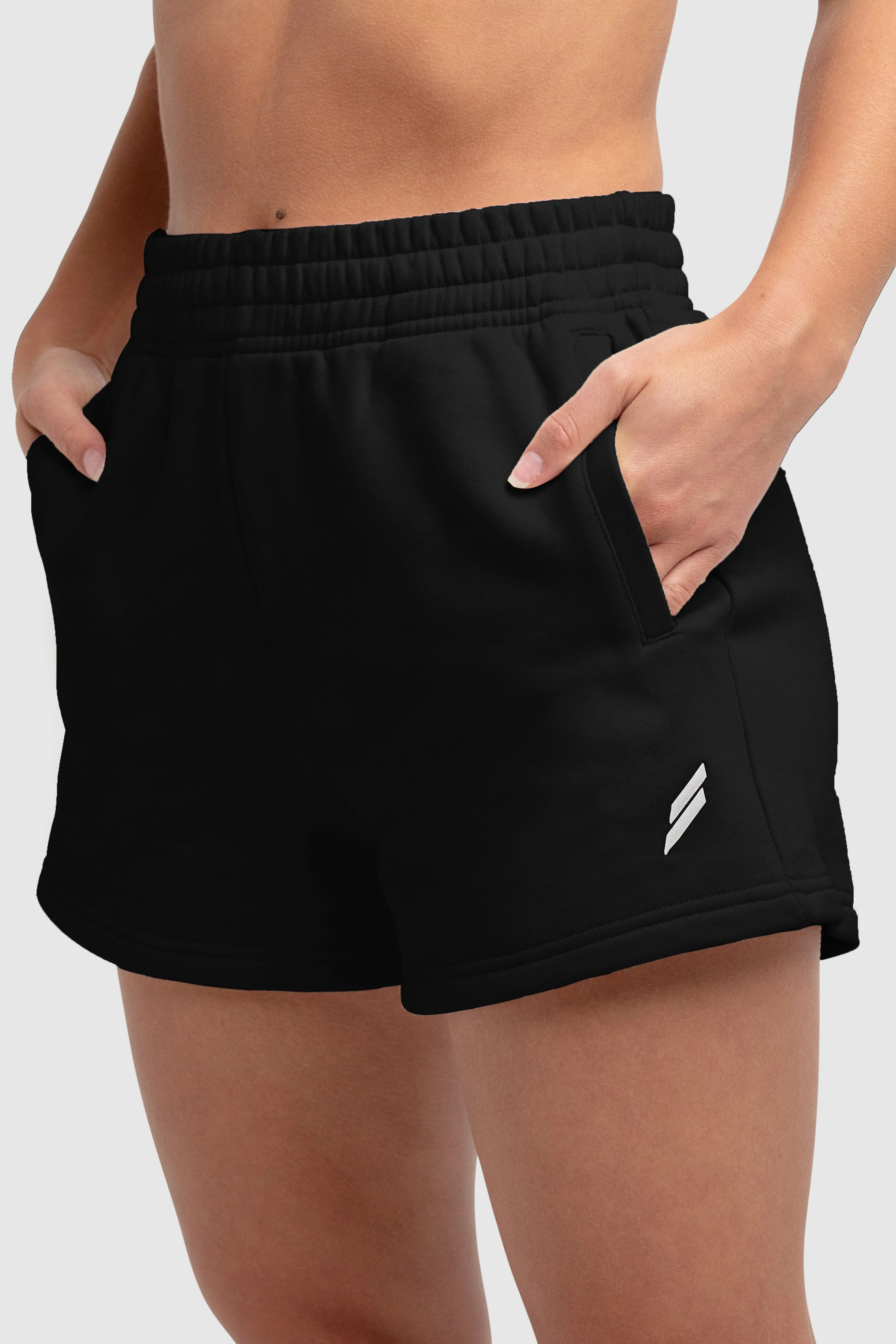 Women's Essential Cotton Shorts - Black